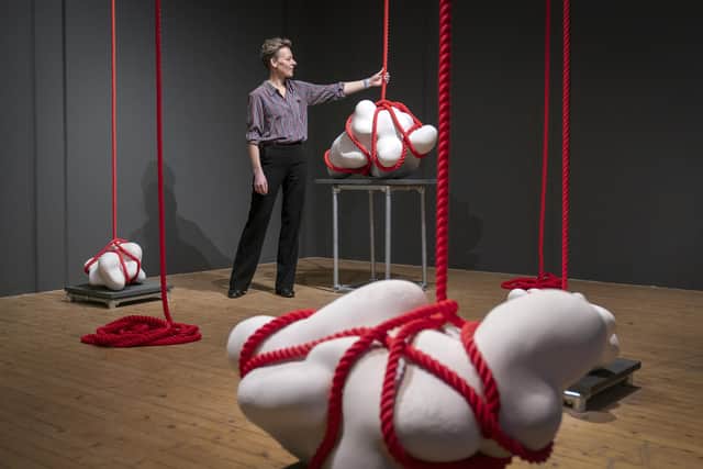 Environmental artist and activist Mella Shaw's exhibition Sounding Line at Summerhall in Edinburgh last year (Picture: Jane Barlow/PA)
