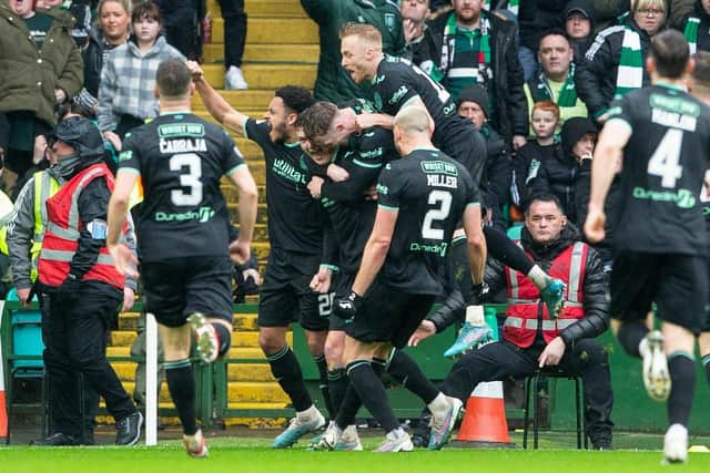 Josh Campbell had put Hibs ahead from the penalty spot to silence Celtic Park.