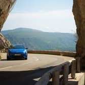 The Kia EV4 on some of the world's most iconic roads