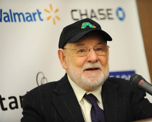 Author Eric Carle -  complete with caterpillar cap - at an event in New York in 2009 (Picture: Getty Images)