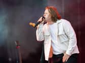 Lewis Capaldi performing on the main stage at the TRNSMT Festival at Glasgow Green in Glasgow.