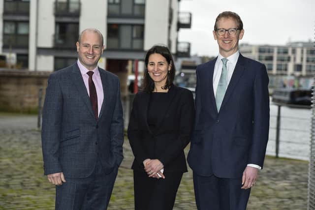 Partners at Kennedys Edinburgh office.
Left to right: Rory Jackson, Daniela Fusi and Gavin Henderson