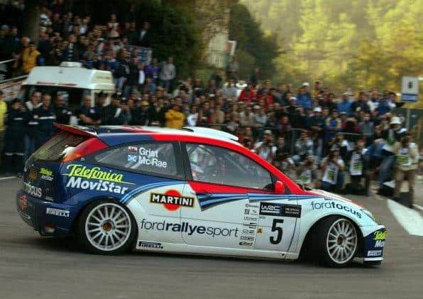 Colin McRae shared much of his Ford career with Welsh co-driver Nicky Grist, pictured here at the 2002 San Remo Rally. Image: Carenthusiast
