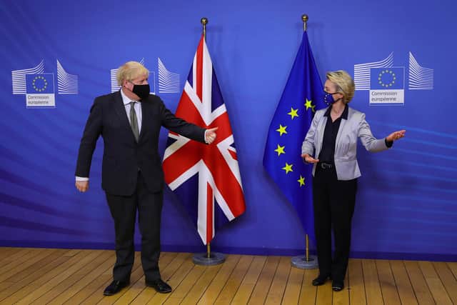Both Boris Johnson and European Commission president Ursula von der Leyen have played down the chances of striking a deal (Picture: Aaron Chown/WPA pool/Getty Images)