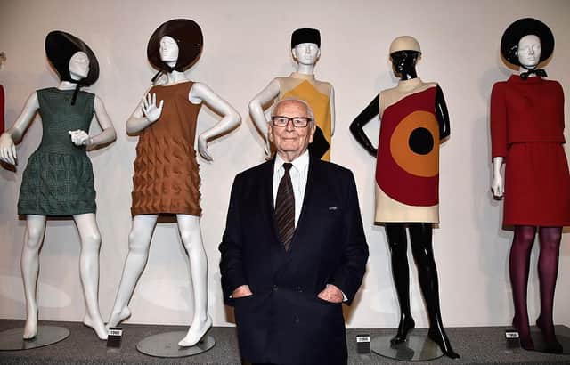 The designer at Paris's Musee Pierre Cardin in 2014