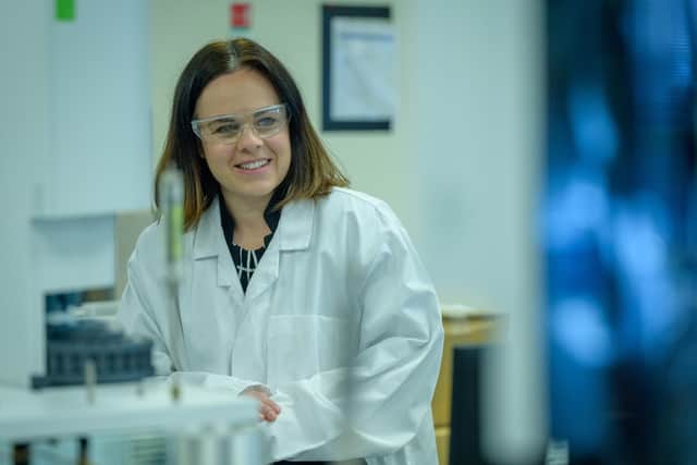 Deputy First Minister Kate Forbes visiting chemical manufacturer Syngenta Grangemouth. Picture: Sandy Young/scottishphotographer.com