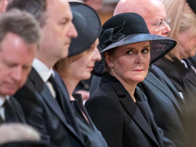 First Minister Nicola Sturgeon during the Service of Prayer and Reflection for the Life of Queen Elizabeth II at St Giles' Cathedral, Edinburgh.
