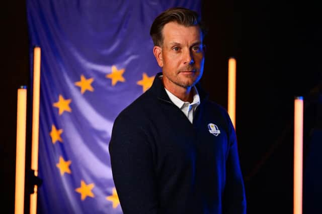 European Ryder Cup captain Henrik Stenson. Picture: Julio Aguilar/Getty Images.