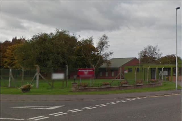 A hangar at Kinloss Barracks has been transformed into a temporary mortuary