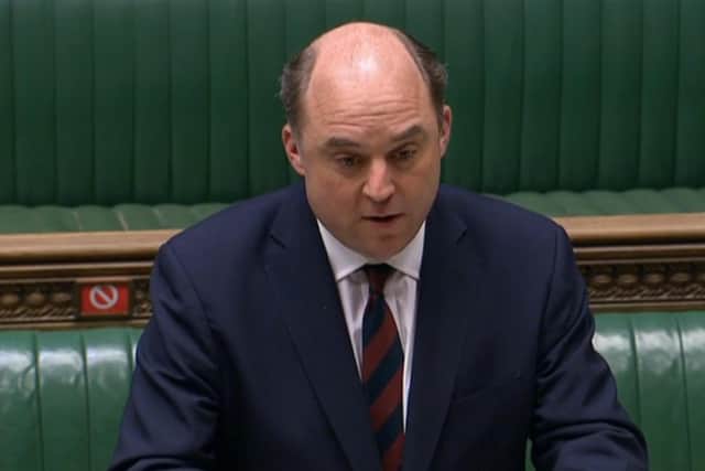Defence Secretary Ben Wallace giving a statement in the House of Commons, London.