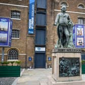 A statue depicting Robert Milligan has been removed from its plinth in London's West India Dock (Getty Images)