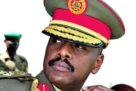 Major General Muhoozi Kainerugaba is son of Uganda's President Yoweri Museveni.