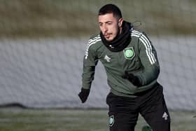Josip Juranovic started the League Cup semi-final against Kilmarnock, his first Celtic start since November. (Photo by Craig Williamson / SNS Group)