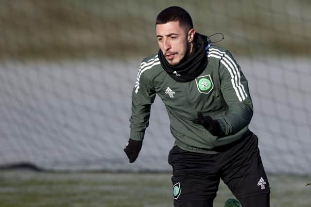 Josip Juranovic started the League Cup semi-final against Kilmarnock, his first Celtic start since November. (Photo by Craig Williamson / SNS Group)