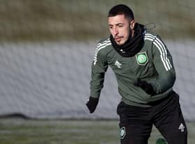 Josip Juranovic started the League Cup semi-final against Kilmarnock, his first Celtic start since November. (Photo by Craig Williamson / SNS Group)