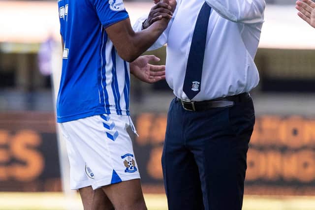Alex Dyer hailed the contribution of Nicke Kabamba in Celtic draw. Picture: SNS