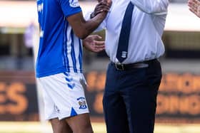 Alex Dyer hailed the contribution of Nicke Kabamba in Celtic draw. Picture: SNS