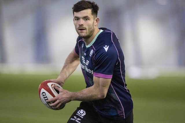 Blair Kinghorn has missed Scotland's first two Six Nations games due to a knee injury.  (Photo by Craig Williamson / SNS Group)