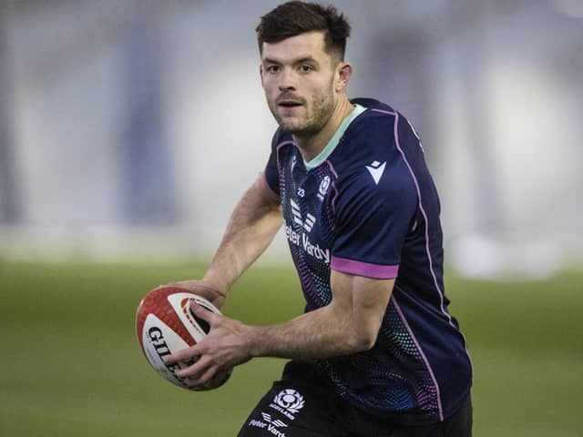 Blair Kinghorn has missed Scotland's first two Six Nations games due to a knee injury.  (Photo by Craig Williamson / SNS Group)