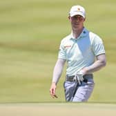 Craig Howie plays his second shot on the 10th hole during the last round  of the  UAE Challenge at Saadiyat Beach Golf Club in Abu Dhabi. Picture: Octavio Passos/Getty Images.