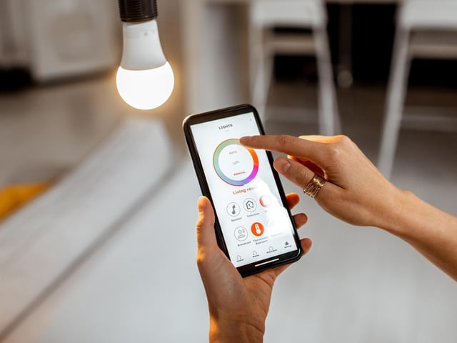 Nowadays it is easy to control many appliances in your household via your smartphone. Many apps exist that allow users to set routines to turn appliances on or off at certain times. This can save money and improve efficiency in power consumption. Applications like the Philips Hue app, for example, allow you to control which lights are on or off in your house (and at what light intensity.) Furthermore, if you know you left a light on at home before heading out, you can rectify this mistake even from a distance.