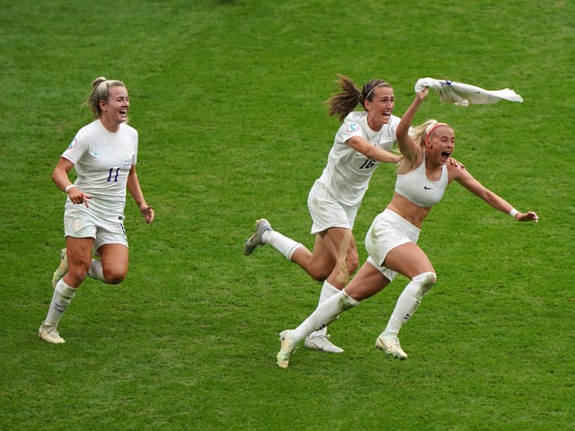 Joe Giddens was at Wembley Stadium to capture a shot of Lioness Chloe Kelly after scoring the winning goal of the Uefa Women’s Euro 2022 final. It was reproduced on a number of front pages the following morning, becoming symbolic of a new chapter in sport for women and girls.