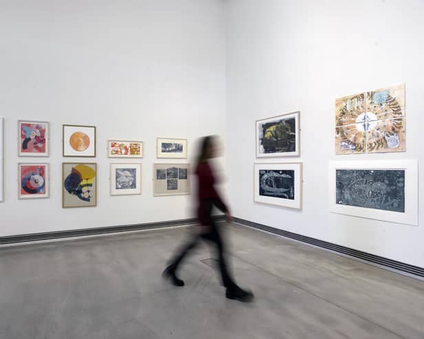 Installation view of the Journey exhibition at Edinburgh Printmakers PIC: Alan Dimmick