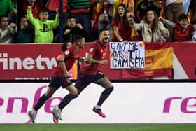 Joselu scored twice for Spain on his debut for La Roja against Norway in Malaga.