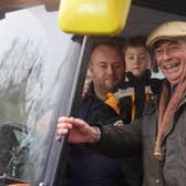 Nigel Farage took some time out of his travels to share the petition 