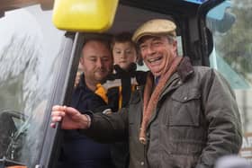 Nigel Farage took some time out of his travels to share the petition 