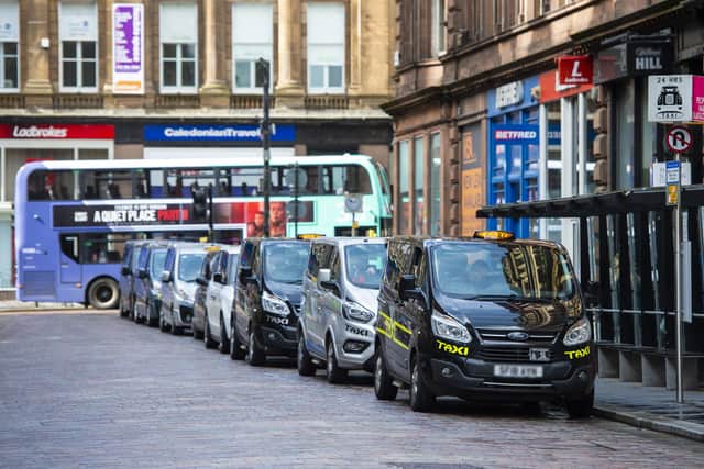 'There are a lot of challenges ahead, and I don’t think we’re through the worst of it,' says the Scottish Taxi Federation. Picture: Ross MacDonald/SNS Group.