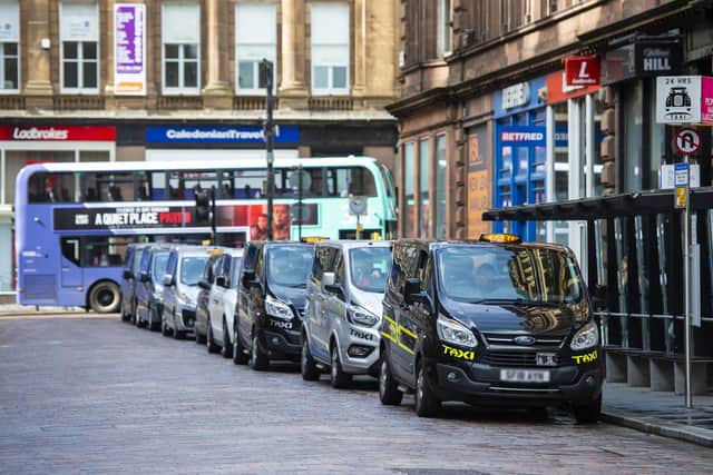 'There are a lot of challenges ahead, and I don’t think we’re through the worst of it,' says the Scottish Taxi Federation. Picture: Ross MacDonald/SNS Group.