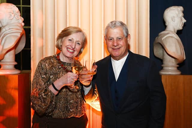 Capital Theatres chief executive Fiona Gibson and Sir Cameron Mackintosh celebrate the announcement of the return of Mary Poppins to the Festival Theatre in Edinburgh in 2025. Picture: Greg Macvean