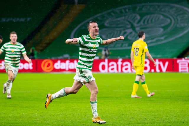 Four more months of his current form will see  Celtic's David Turnbull seal a place in Scotland squad for the country's finals return, according to John Collins. (Photo by Craig Foy / SNS Group)