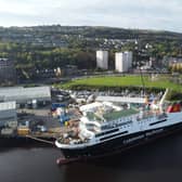 The Glen Sannox, still being constructed at Ferguson Marine. Picture: John Devlin