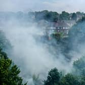 Smoke from wildfires, like this one in Sheffield, is just one way that climate change can make air pollution worse (Picture: Christopher Furlong/Getty Images)