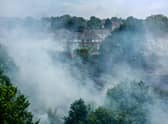 Smoke from wildfires, like this one in Sheffield, is just one way that climate change can make air pollution worse (Picture: Christopher Furlong/Getty Images)