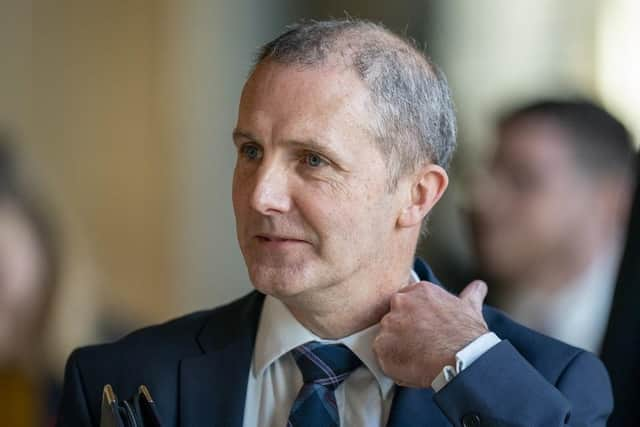 Minister for NHS Recovery, Health and Social Care Michael Matheson arrives ahead of First Minster's Questions (FMQ's) at the Scottish Parliament in Holyrood, Edinburgh.