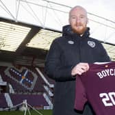 Liam Boyce has signed a new one-year contract extension at Hearts until 2024, with the option of a further 12 months. (Photo by Ewan Bootman / SNS Group)