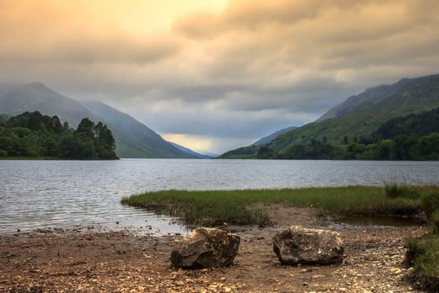 With both the Glenfinnan Viaduct and Glenfinnan Monument on its north bank, Loch Shiel isn't short of dramatic views. The 128 metre deep loch has made its mark on popular culture, featuring as the Black Lake in Harry Potter and the birthplace of Connor MacLeod in the Highlander film franchise.