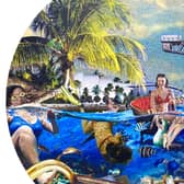 Detail from Costa Del Clyde, by David Mach