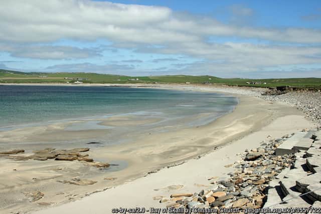 The Bay of Skaill, where evidence of another potential Neolithic settlement has emerged. PIC: Christine Church/geograph.org.