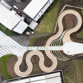 The looping southern access ramp between the bridge and Baird Street. Picture: John Devlin