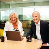 Sheila Hogan and Steve Auckland after agreeing the new partnership.