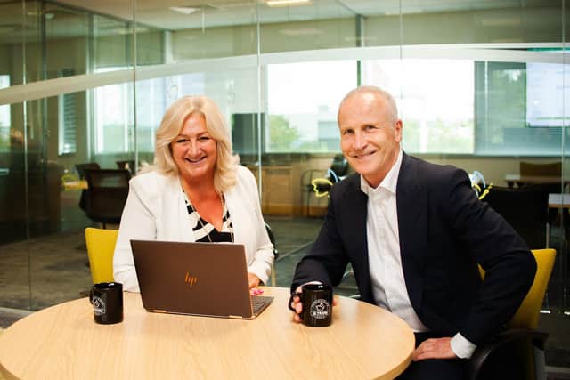 Sheila Hogan and Steve Auckland after agreeing the new partnership.