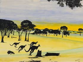 'Bounding For Home,' by Barry Loo, will be part of the exhibition of Carrolup art going on display in the forthcoming Glasgow University exhibition. Picture: Mark Williams