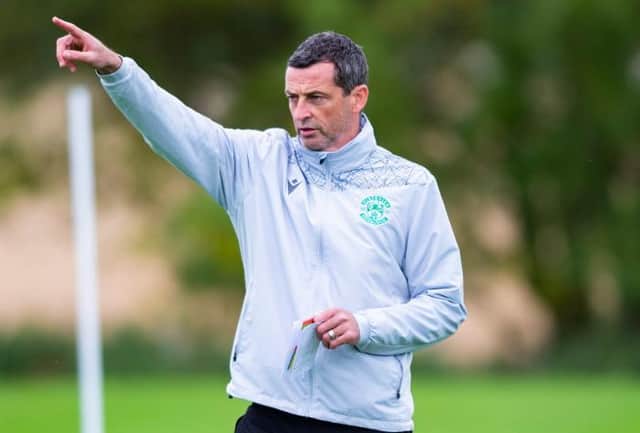 Hibernian manager Jack Ross during media access at the Hibernian Training Centre, on September 16, 2020, in Edinburgh, Scotland. (Photo by Mark Scates / SNS Group)