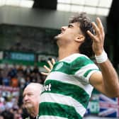 Celtic’s Jota is a man high on life after his exquisite finish for his team's second in their 4-0 flogging of Rangers. (Photo by Alan Harvey / SNS Group)
