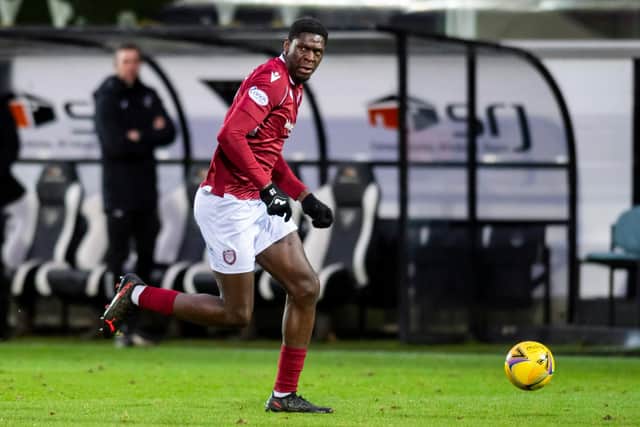 Arbroath's Joel Nouble.  (Photo by Mark Scates / SNS Group)