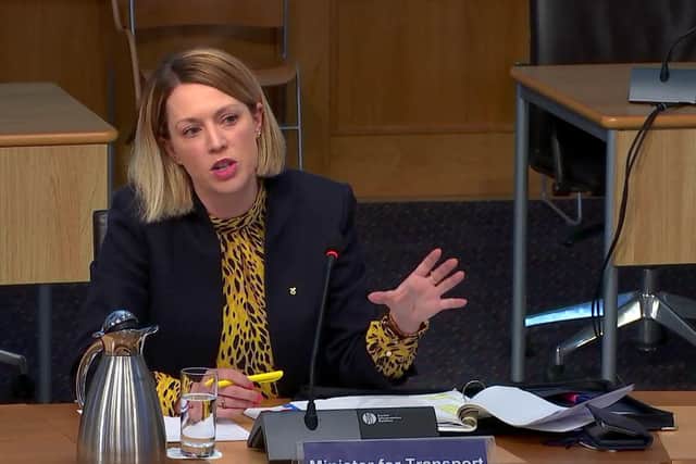 Transport minister Jenny Gilruth has expressed concerns about women's safety on trains. Picture: Scottish Parliament TV